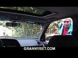70 yo grandma getting nailed in the car