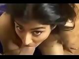 Indian bhabhi rubs big cock between her boobs and blowjob