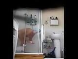 Spy cam of Granny in the shower